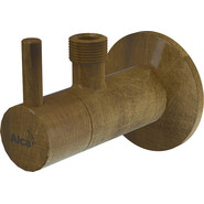 Угловой вентиль AlcaPlast ARV001-Antic с фильтром - фото 