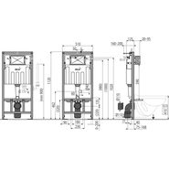 Инсталляция для подвесного унитаза Alcaplast AM101/1120V Sadroмodul - фото 2