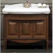 Тумба напольная с раковиной Opadiris Лоренцо 100 см, орех - фото 