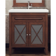 Тумба напольная с раковиной Opadiris Палермо 80 см, орех - фото 