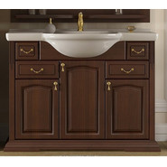 Тумба напольная с раковиной Opadiris Риспекто 100 см, орех - фото 