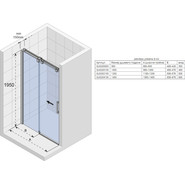 Душевая дверь Riho Ocean O104 100 см L/R хром/прозрачное - фото 2