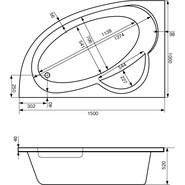 Ванна акриловая Santek Шри-Ланка 150x100 см 1.WH30.2.395 R - фото 2