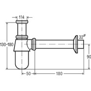 Сифон для умывальника Viega 100674 DN32 - фото 2