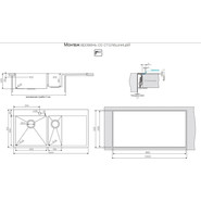 Кухонная мойка Omoikiri AKISAME 100-2-LG-L (4973089) 1,2 мм, светлое золото, Цвет производителя: светлое золото - фото 4