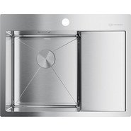 Кухонная мойка Omoikiri AKISAME 65-IN-L (4973058) 1,2 мм, нержавеющая сталь, Цвет производителя: нержавеющая сталь матовая - фото 