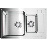 Кухонная мойка Omoikiri Mizu 78-2-IN (4973731) 0,9 мм, нержавеющая сталь, Цвет производителя: нержавеющая сталь матовая - фото 