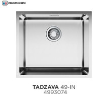 Кухонная мойка Omoikiri TADZAVA 49-IN (4993074) 0,9 мм, нержавеющая сталь, Цвет производителя: нержавеющая сталь матовая - фото 2