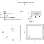 Кухонная мойка Omoikiri TADZAVA 49-IN (4993074) 0,9 мм, нержавеющая сталь, Цвет производителя: нержавеющая сталь матовая - фото 4