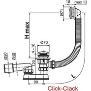 Сифон для ванны Ravak X01377 металл - фото 2