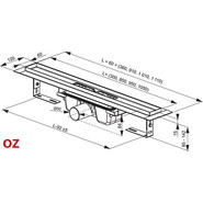Трап Ravak Chrome 1050 X01429, Цвет производителя: нержавеющая сталь/мат, Размер трапа: 1050 - фото 4