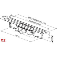 Трап Ravak 10&deg; 850 X01576, Цвет производителя: нержавеющая сталь/глянец, Размер трапа: 850 - фото 4