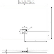 Акриловый поддон Riho Basel 404 100х80 см D005005005 - фото 2