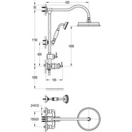 Душевая стойка Cezares Liberty CD 01 - фото 2