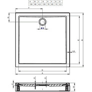 Акриловый поддон Riho Davos 243 130х80 см D002015005 - фото 2