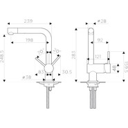 Смеситель для кухни Omoikiri Tanigawa-C 4994240, хром - фото 3