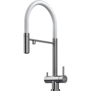 Смеситель для кухни Omoikiri Kanto-BN-WH 4994298, сталь/белый - фото 