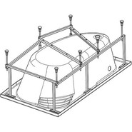 Каркас для ванны 170x110 Santek Эдера 1.WH11.2.426 - фото 
