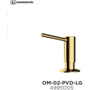 Дозатор для моющего средства OM-02-PVD-G 4995005, светлое золото - фото 4
