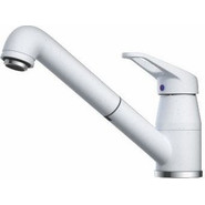 Смеситель для кухни Omoikiri Tateyama-S-WH 4994138, хром/белый - фото 