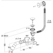 Сифон для душевого поддона Radaway B602R Clic-Clak - фото 2