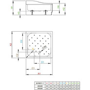 Поддон акриловый Radaway Korfu C800 80х80 см 4C88400-03 - фото 2