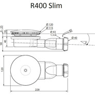 Сифон для душевого поддона Radaway R400W SLIM - фото 2