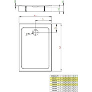 Поддон акриловый Radaway Doros F Compact 100х70 см SDRFP1070-05 - фото 2