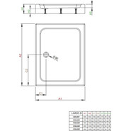 Поддон акриловый Radaway Laros D Compact 100х80 см SLD81017-01 - фото 2