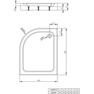 Поддон акриловый Radaway Laros E Compact 100х80 см SLE81017-01R - фото 2