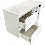 Тумба подвесная с раковиной-столешницей Эстет Dallas Luxe 120 см L, 2 ящика ФР-00001928 - фото 5