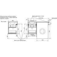 Тумба подвесная с раковиной-столешницей Эстет Dallas Luxe 120 см L, 2 ящика ФР-00001928 - фото 2