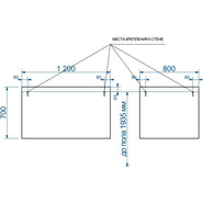 Зеркало Эстет Dallas Luxe 120 см ФР-00001953 - фото 2