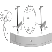 Крепление панели Ravak B26500000N - фото 
