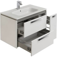 Тумба подвесная с раковиной Roca Lago 80 см 857296806, белый - фото 2