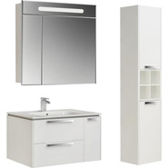 Тумба подвесная с раковиной Roca Lago 80 см 857296806, белый - фото 3