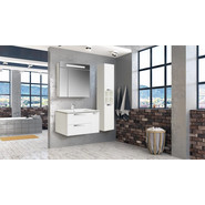 Тумба подвесная с раковиной Roca Lago 80 см 857296806, белый - фото 4