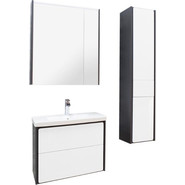 Пенал подвесной ROCA Ronda 32 см левый ZRU9302966, белый глянец/антрацит - фото 4