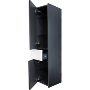 Пенал подвесной ROCA Ronda 32 см левый ZRU9302966, белый глянец/антрацит - фото 2