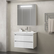 Зеркало-шкаф Smile Фреш 80 см, белый - фото 3