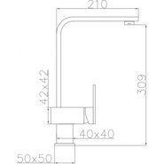 Смеситель для кухни Oulin OL-8075S, сатин - фото 3