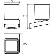 Стакан для зубных щеток TD 210 Ravak 10° X07P321 - фото 3