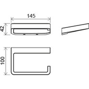 Держатель для туалетной бумаги TD 400 Ravak 10° X07P329 - фото 2