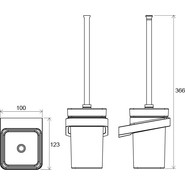Ершик для унитаза TD 410 Ravak 10° X07P330 - фото 2