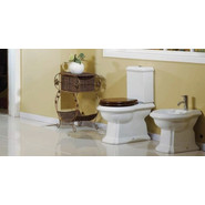 Унитаз-компакт Creo Ceramique Dijon с крышкой деревянной микролифт - фото 4