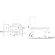 Унитаз-компакт Creo Ceramique Dijon с крышкой деревянной микролифт - фото 5