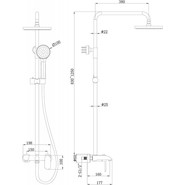 Душевая стойка Bravat Pure F6335369CP-A-RUS, хром - фото 5