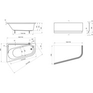 Ванна акриловая Ravak Chrome 160х105 CA51000000 L, Размер - мм: 1600х1050 - фото 3