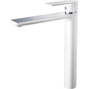 Смеситель для раковины высокий Haiba HB11505-8, белый/хром - фото 