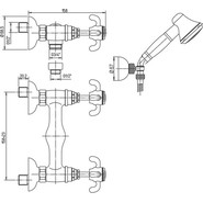 Смеситель для душа Paini Ornellaia 87CR509, хром - фото 3
